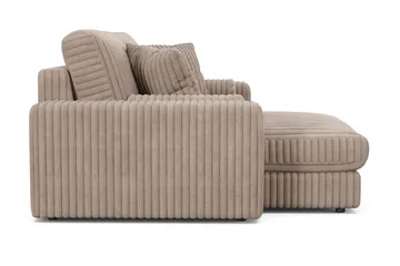 Arken Lyx 3-sits Vändbar L-formad Djup Divansoffa i Manchester - Greige - Möbler - Soffa - Divansoffor & schäslongsoffa