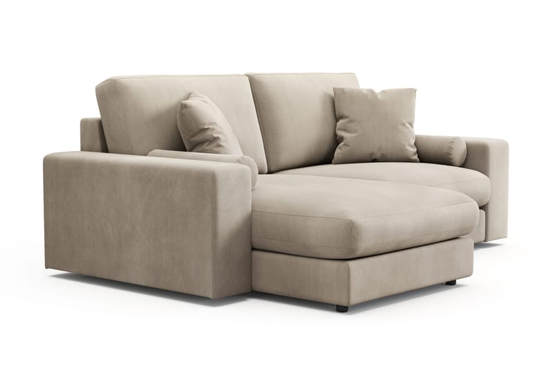 Arken Lyx 3-sits Vändbar L-formad Djup Divansoffa i Manchester - Greige - Möbler - Soffa - Divansoffor & schäslongsoffa