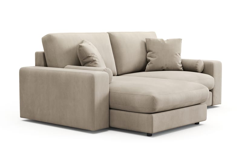 Arken Lyx 3-sits Vändbar L-formad Djup Divansoffa i Manchester - Greige - Möbler - Soffa - Divansoffor & schäslongsoffa