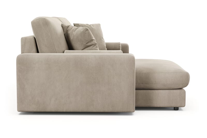 Arken Lyx 3-sits Vändbar L-formad Djup Divansoffa i Manchester - Greige - Möbler - Soffa - Divansoffor & schäslongsoffa