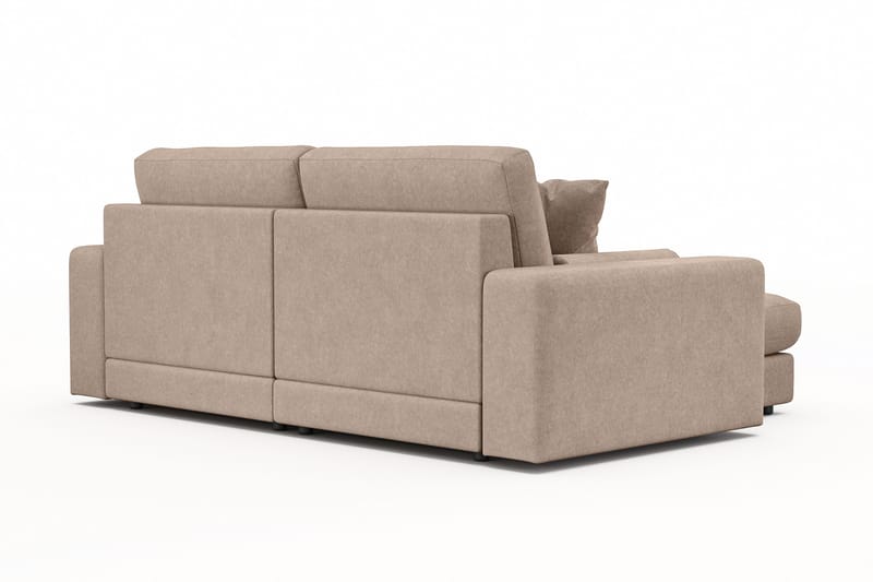 Arken Lyx 3-sits Vändbar L-formad Djup Divansoffa i Tyg - Beige - Möbler - Soffa - Divansoffor & schäslongsoffa