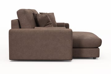 Arken Lyx 3-sits Vändbar L-formad Djup Divansoffa i Tyg - Brun - Möbler - Soffa - Divansoffor & schäslongsoffa