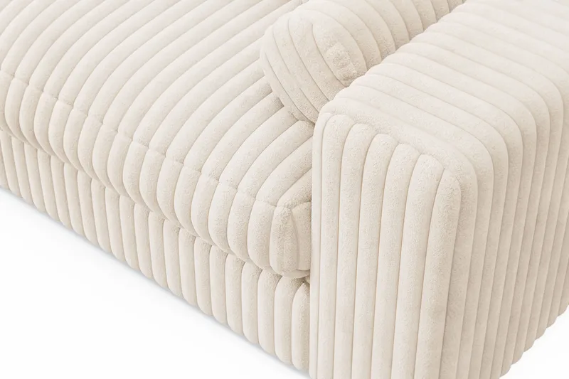 Arken Lyx 4-sits Vändbar L-formad Djup Divansoffa i Manchester - Beige - Möbler - Soffa - Divansoffor & schäslongsoffa