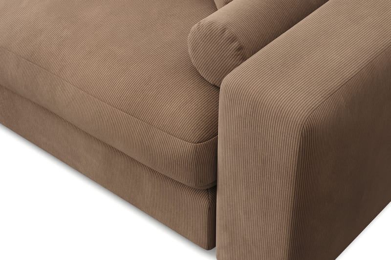 Arken Lyx 4-sits Vändbar L-formad Djup Divansoffa i Manchester - Brun - Möbler - Soffa - Divansoffor & schäslongsoffa