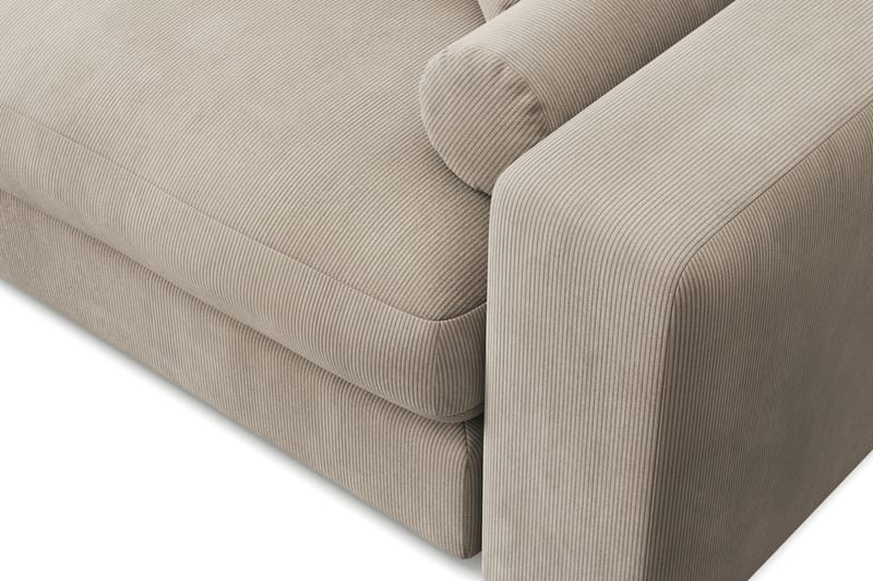 Arken Lyx 4-sits Vändbar L-formad Djup Divansoffa i Manchester - Greige - Möbler - Soffa - Divansoffor & schäslongsoffa