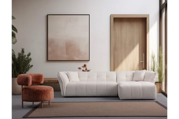 Azzo 4-sits Soffa med Divan - Vit - Möbler - Soffa - Divansoffor & schäslongsoffa
