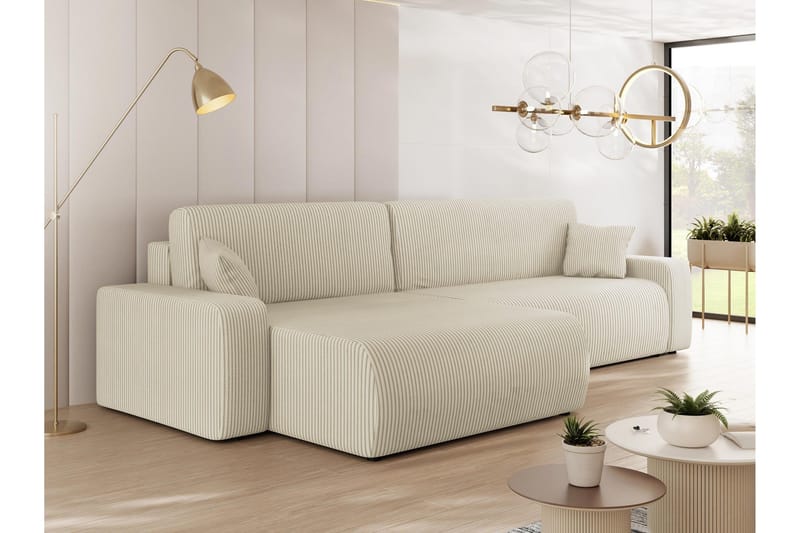 Barile Soffa med Divan 3-sits - Beige - Möbler - Soffa - Divansoffor & schäslongsoffa