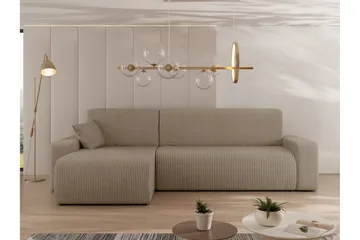 Barile Soffa med Divan 3-sits - Beige - Möbler - Soffa - Divansoffor & schäslongsoffa
