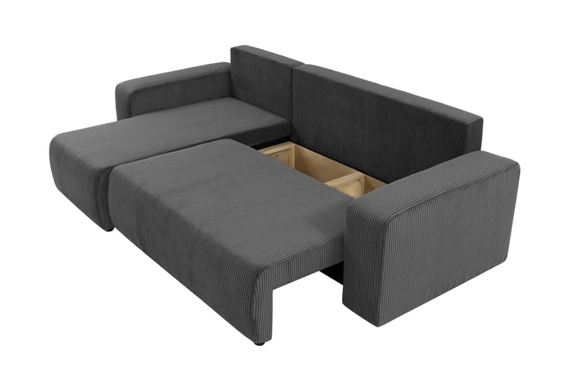 Barile Soffa med Divan 3-sits - Ljusgrå - Möbler - Soffa - Divansoffor & schäslongsoffa