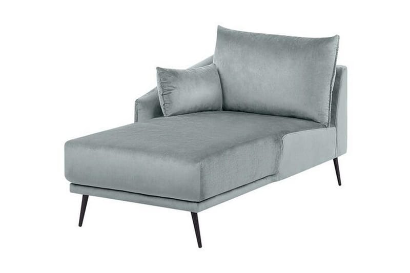 Bartelme Hörnsoffa Höger med LED-Belysning Sammet - Grå - Divansoffor & schäslongsoffa - Skinnsoffor - 2 sits soffa med divan - 3 sits soffa med divan - 4 sits soffa med divan - Sammetssoffa