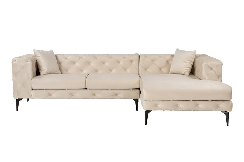 Beachport 3-sits Soffa med Divan Höger, Beige