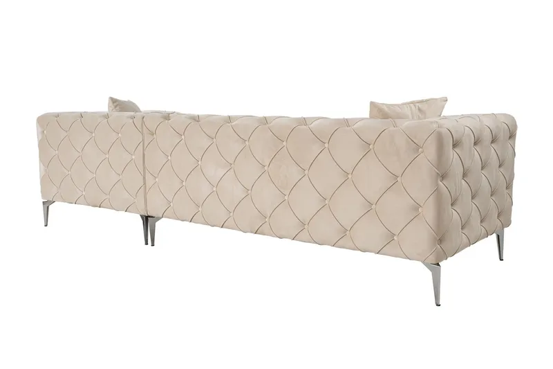 Beachport 3-sits Soffa med Divan Höger - Beige - Möbler - Soffa - Divansoffor & schäslongsoffa