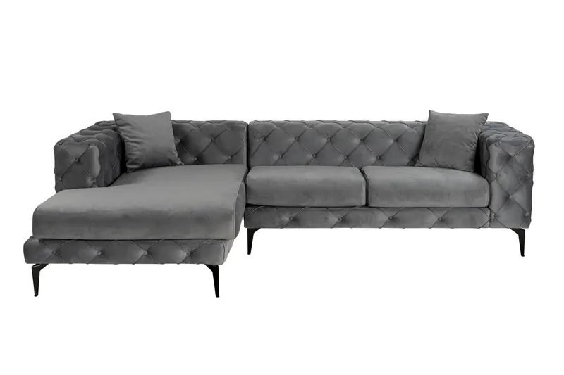 Beachport 3-sits Soffa med Divan Vänster, Antracit