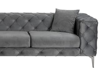 Beachport 3-sits Soffa med Divan Vänster - Antracit - Möbler - Soffa - Divansoffor & schäslongsoffa