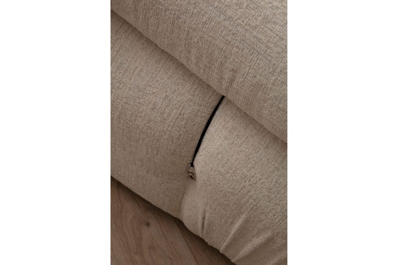 Belgin Bubblig Divansoffa 3-sits 288 cm med fasta armstöd och repdetaljer - Ljus / Beige - Möbler - Soffa - Divansoffor & schäslongsoffa