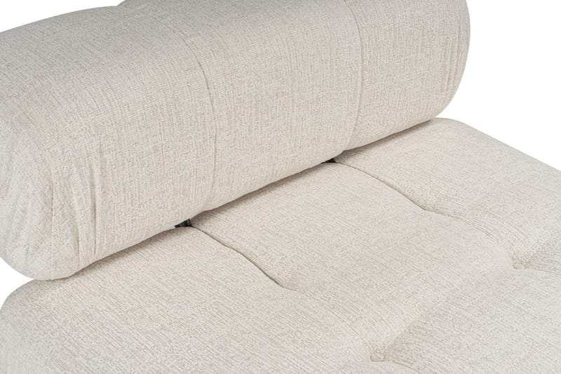 Belgin Bubblig Divansoffa 3-sits 315 cm med utfällbara armstöd och ryggstöd - Ljus / Beige - Möbler - Soffa - Divansoffor & schäslongsoffa