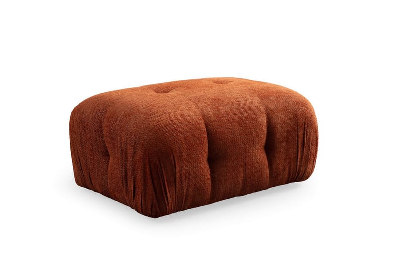 Belgin Bubblig Divansoffa 3-sits med fasta armstöd - Orange - Möbler - Soffa - Divansoffor & schäslongsoffa