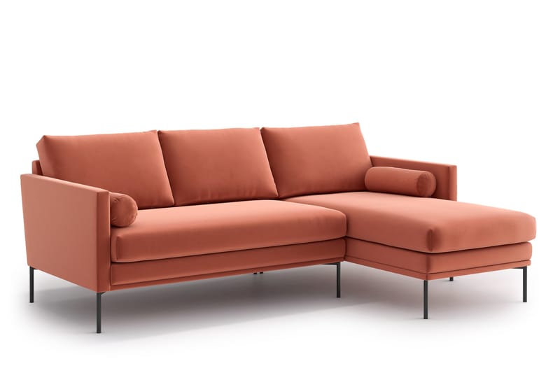 Blues 3-sits Divansoffa - Orange/Rosa - Divansoffor & schäslongsoffa - 3 sits soffa med divan