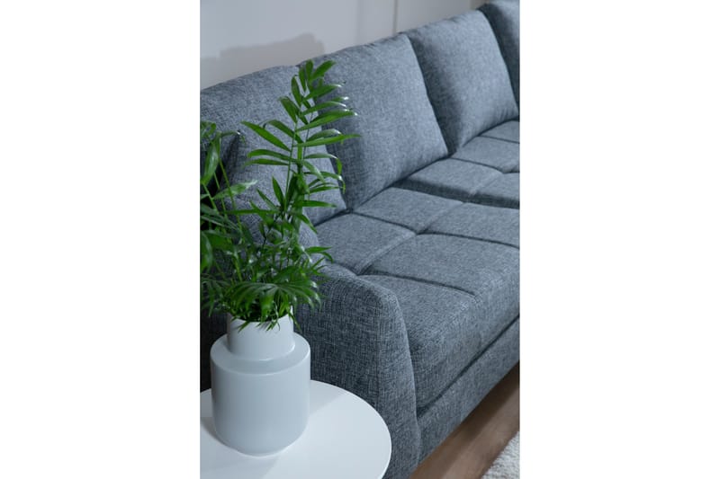 Bouchelle Hörnsoffa med Divan Höger - Grå - Möbler - Soffa - Divansoffor & schäslongsoffa