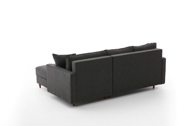 Braneles Soffa m. Divan 4-sits - Antracit - Möbler - Soffa - Divansoffor & schäslongsoffa