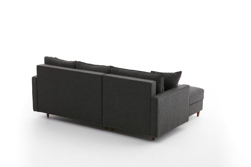 Braneles Soffa m. Divan 4-sits - Antracit - Möbler - Soffa - Divansoffor & schäslongsoffa