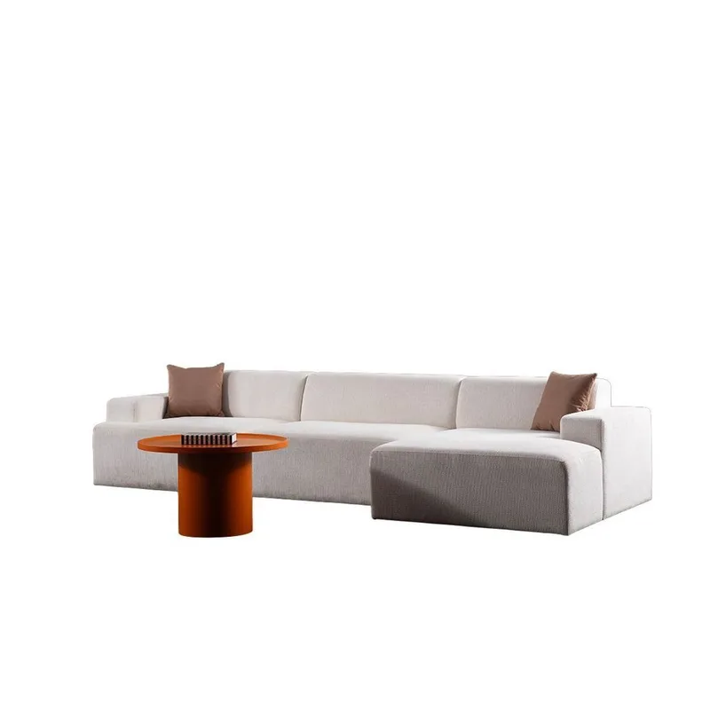 Branorin 4-sits Soffa med Divan, Vit