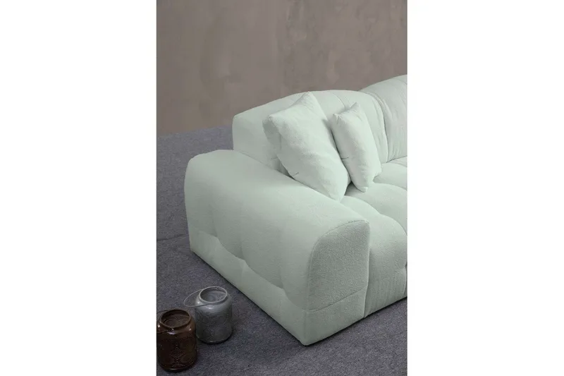 Buddy Soffa med Divan 4-sits - Grön - Möbler - Soffa - Divansoffor & schäslongsoffa