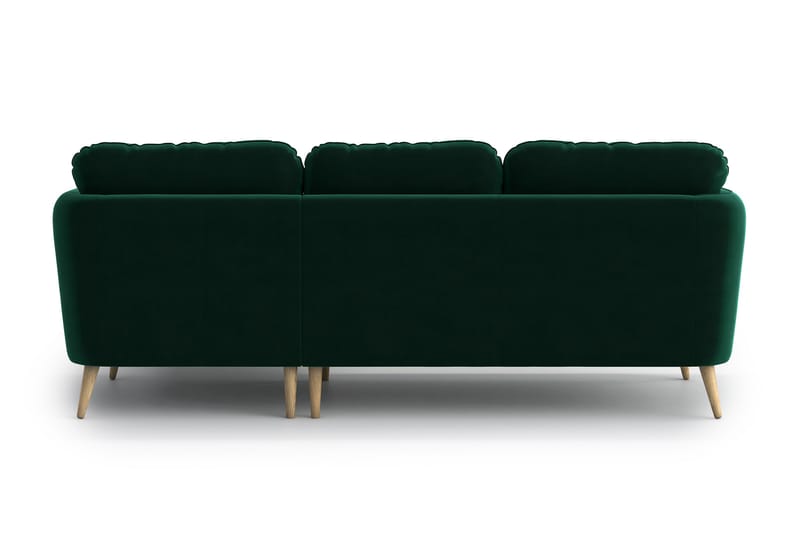 Claravik 3-sits Divansoffa - Mörkgrön - Divansoffor & schäslongsoffa - 3 sits soffa med divan