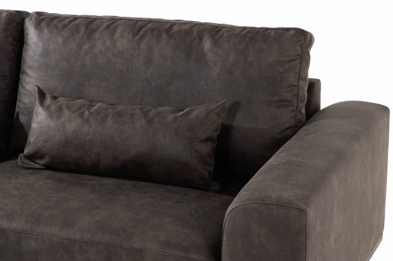 Copenhagen 2,5-sits Soffa Konstläder - Mörkgrå - Möbler - Soffa - Divansoffor & schäslongsoffa