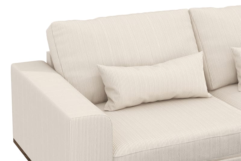 Copenhagen 4-sits Högervänd L-formad Divansoffa i Manchester - Beige - Möbler - Soffa - Divansoffor & schäslongsoffa