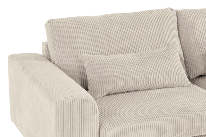 Copenhagen 4-sits Högervänd L-formad Divansoffa i Manchester - Beige - Möbler - Soffa - Divansoffor & schäslongsoffa