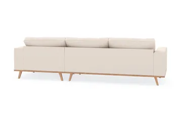 Copenhagen 4-sits Högervänd L-formad Divansoffa i Manchester - Beige - Möbler - Soffa - Divansoffor & schäslongsoffa