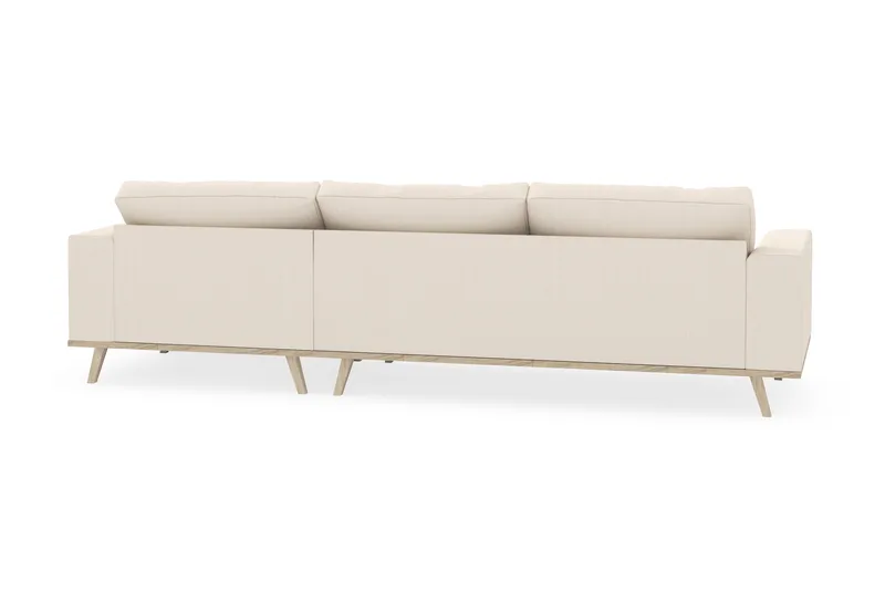 Copenhagen 4-sits Högervänd L-formad Divansoffa i Manchester - Beige - Möbler - Soffa - Divansoffor & schäslongsoffa