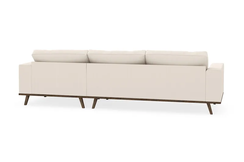 Copenhagen 4-sits Högervänd L-formad Divansoffa i Manchester - Beige - Möbler - Soffa - Divansoffor & schäslongsoffa