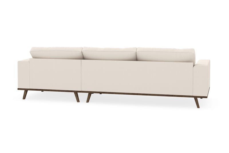 Copenhagen 4-sits Högervänd L-formad Divansoffa i Manchester - Beige - Möbler - Soffa - Divansoffor & schäslongsoffa