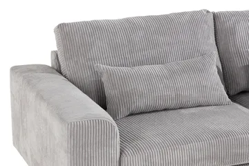 Copenhagen 4-sits Högervänd L-formad Divansoffa i Manchester - Ljusgrå - Möbler - Soffa - Divansoffor & schäslongsoffa