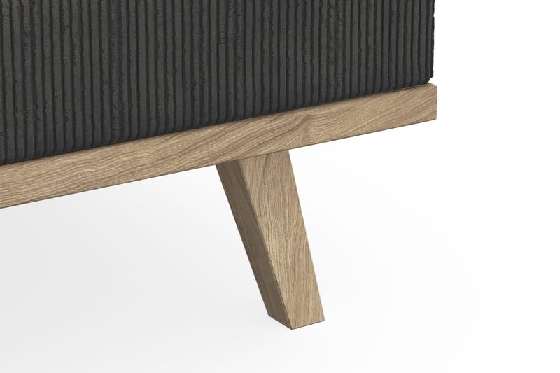 Copenhagen 4-sits Högervänd L-formad Divansoffa i Manchester - Mörkgrå - Möbler - Soffa - Divansoffor & schäslongsoffa