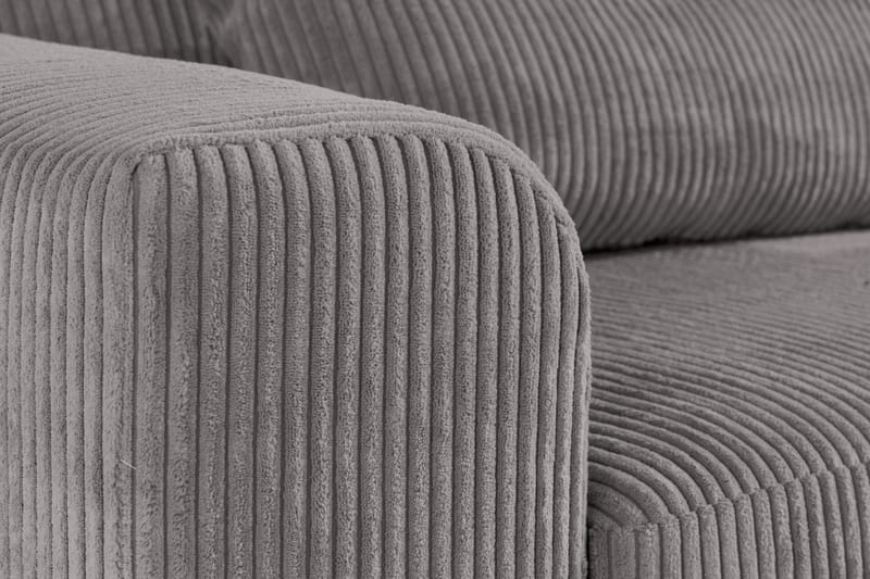 Copenhagen 4-sits Högervänd L-formad Divansoffa i Manchester - Mörkgrå - Möbler - Soffa - Divansoffor & schäslongsoffa