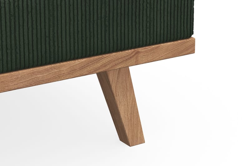 Copenhagen 4-sits Högervänd L-formad Divansoffa i Manchester - Mörkgrön - Möbler - Soffa - Divansoffor & schäslongsoffa