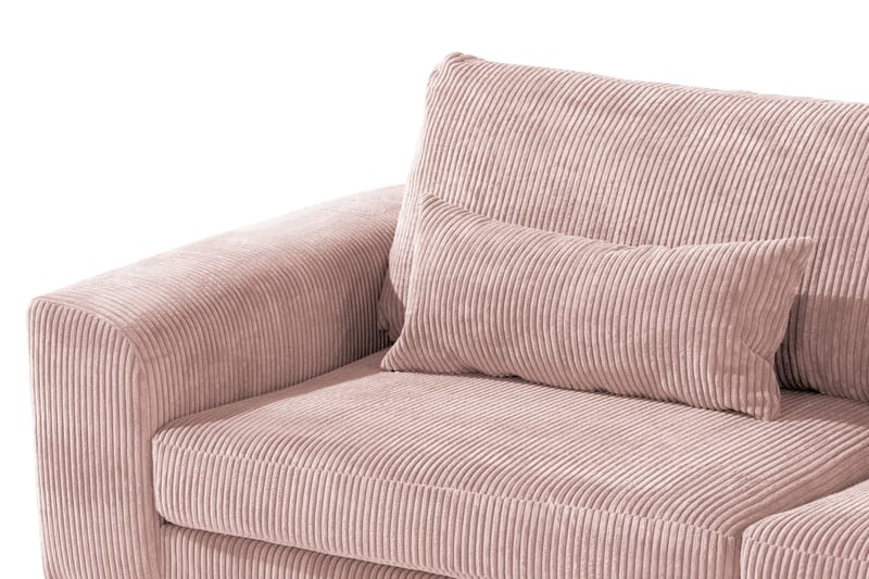 Copenhagen 4-sits Högervänd L-formad Divansoffa i Manchester - Rosa - Möbler - Soffa - Divansoffor & schäslongsoffa