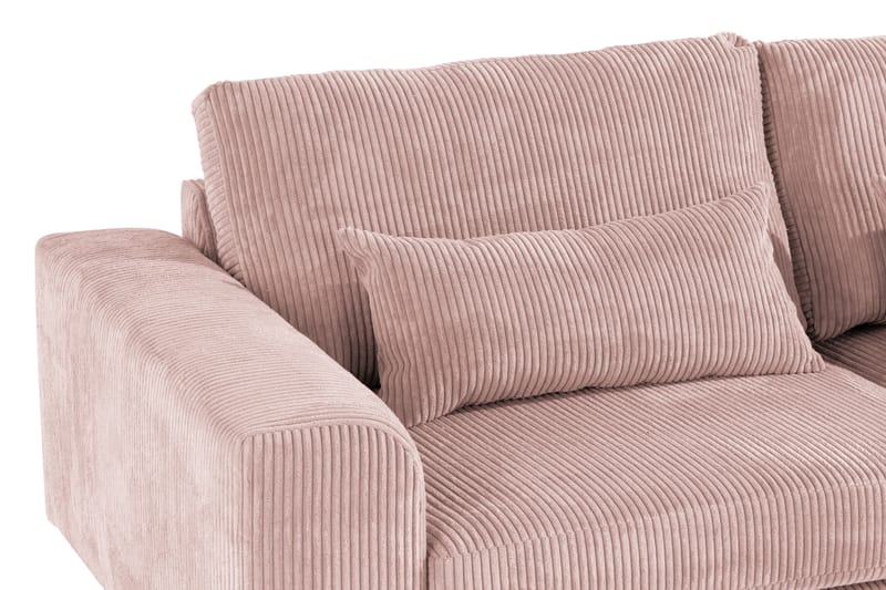 Copenhagen 4-sits Högervänd L-formad Divansoffa i Manchester - Rosa - Möbler - Soffa - Divansoffor & schäslongsoffa