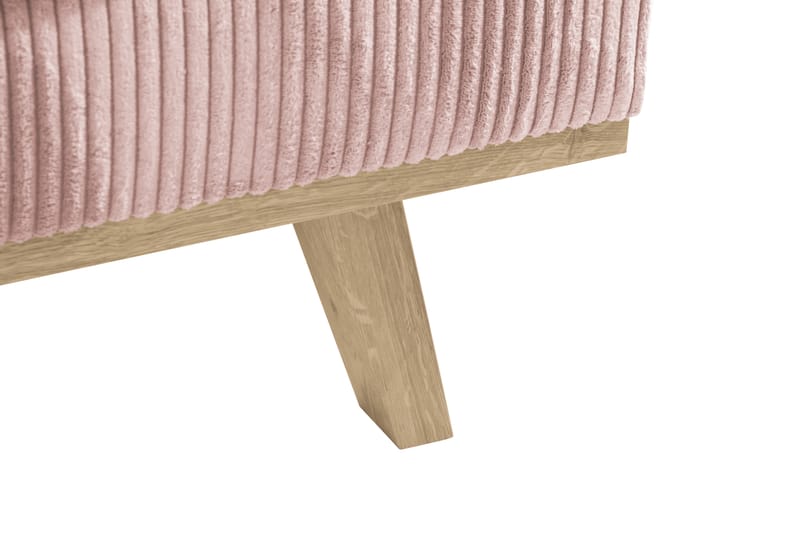 Copenhagen 4-sits Högervänd L-formad Divansoffa i Manchester - Rosa - Möbler - Soffa - Divansoffor & schäslongsoffa