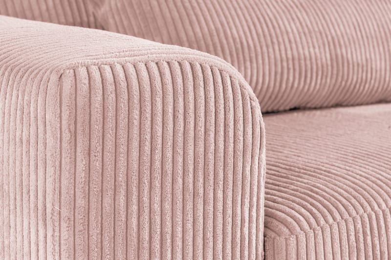 Copenhagen 4-sits Högervänd L-formad Divansoffa i Manchester - Rosa - Möbler - Soffa - Divansoffor & schäslongsoffa
