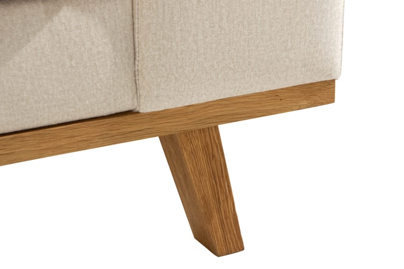 Copenhagen 4-sits Högervänd L-formad Divansoffa i Sammet - Beige - Möbler - Soffa - Divansoffor & schäslongsoffa