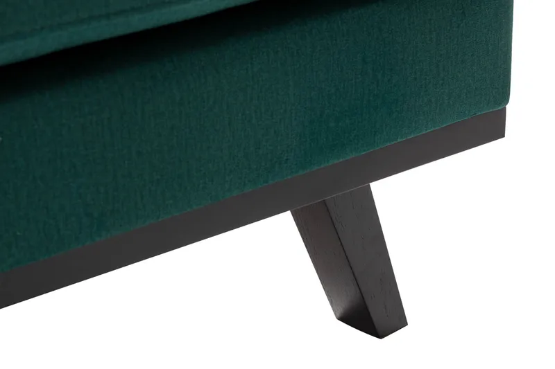 Copenhagen 4-sits Högervänd L-formad Divansoffa i Sammet - Grön - Möbler - Soffa - Divansoffor & schäslongsoffa