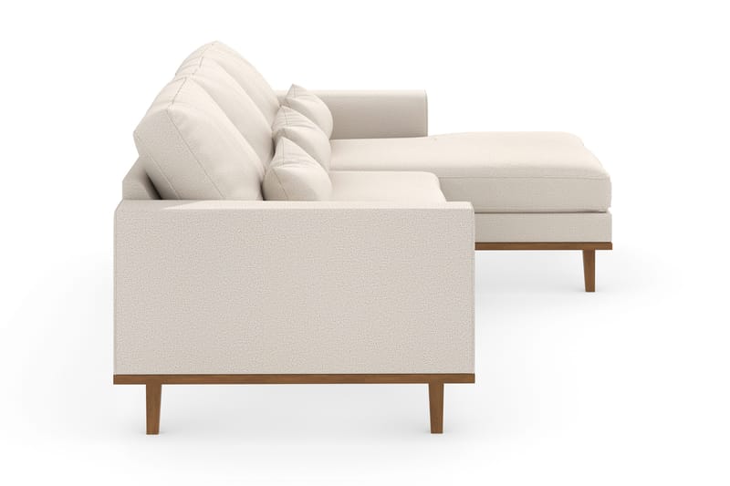 Copenhagen 4-sits Högervänd L-formad Divansoffa i Tyg - Beige - Möbler - Soffa - Divansoffor & schäslongsoffa