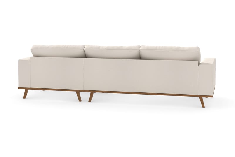 Copenhagen 4-sits Högervänd L-formad Divansoffa i Tyg - Beige - Möbler - Soffa - Divansoffor & schäslongsoffa