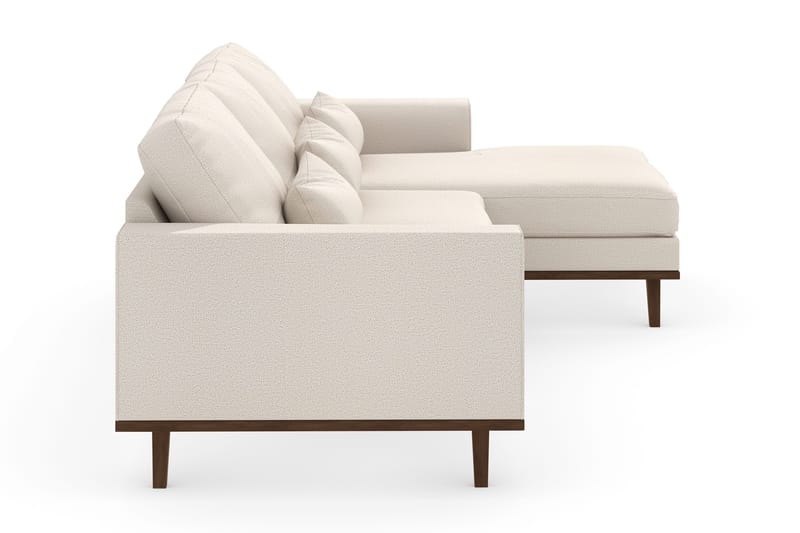 Copenhagen 4-sits Högervänd L-formad Divansoffa i Tyg - Beige - Möbler - Soffa - Divansoffor & schäslongsoffa