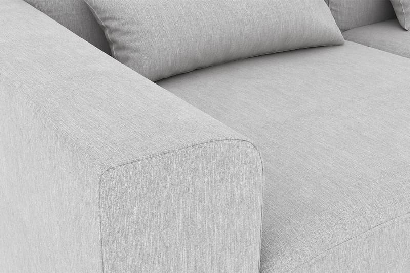 Copenhagen 4-sits Högervänd L-formad Divansoffa i Tyg - Grå - Möbler - Soffa - Divansoffor & schäslongsoffa