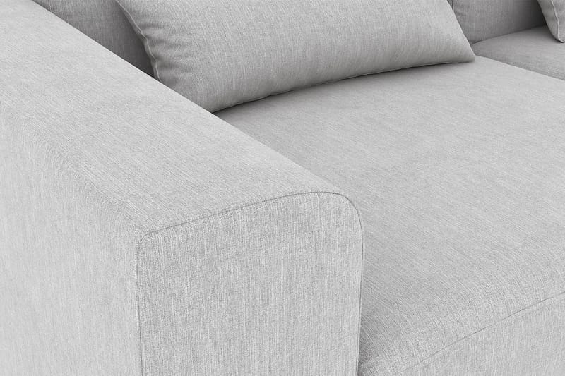 Copenhagen 4-sits Högervänd L-formad Divansoffa i Tyg - Grå - Möbler - Soffa - Divansoffor & schäslongsoffa